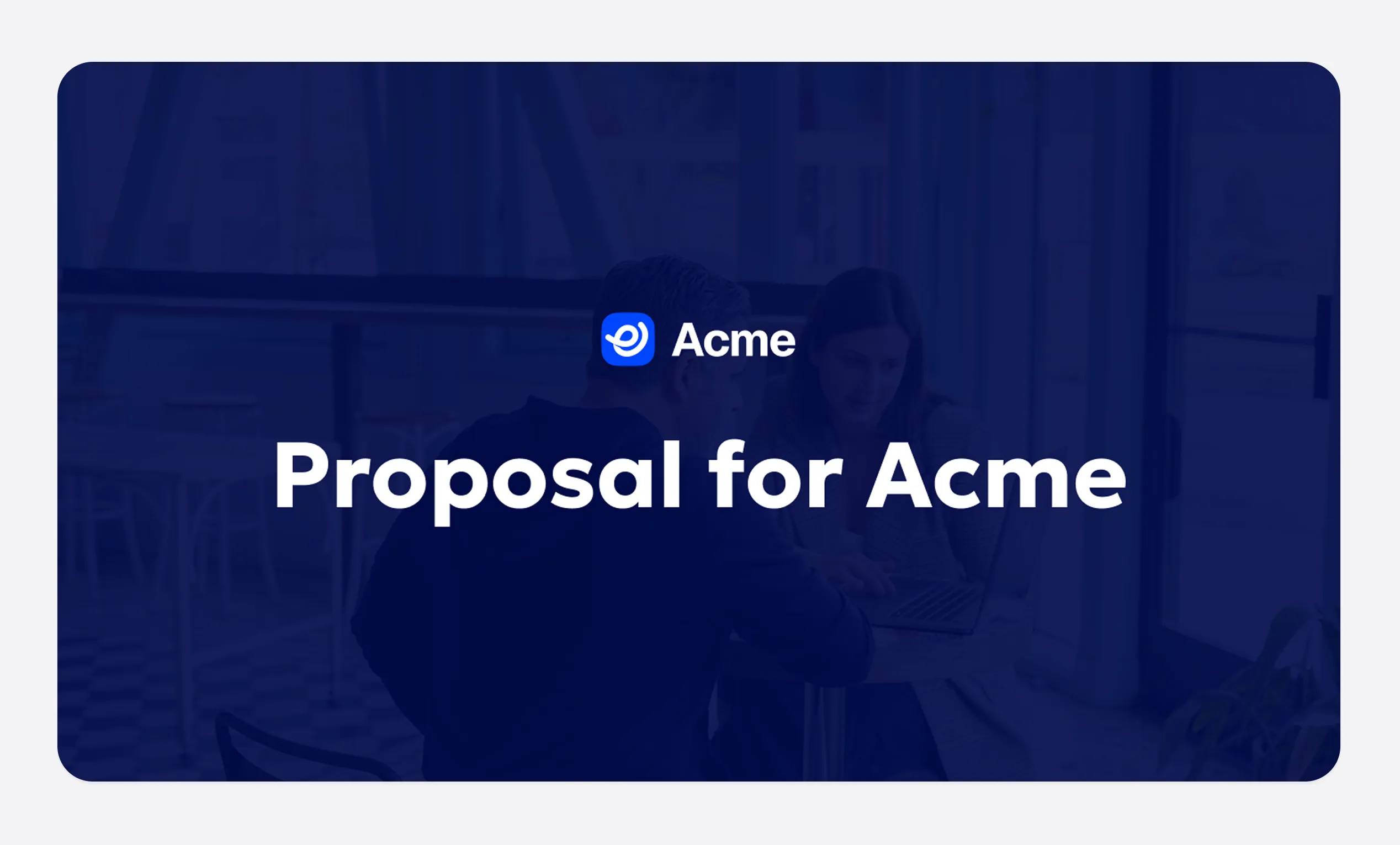 The same proposal as an interactive Storydoc