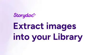 Extract images into your Library